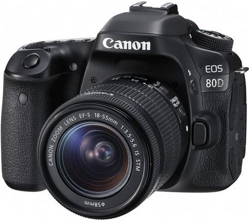 Canon EOS 80D DSLR Camera with 18-55mm Lens (International Model) (1263C005) - Starter Bundle in Saudi Arabia
