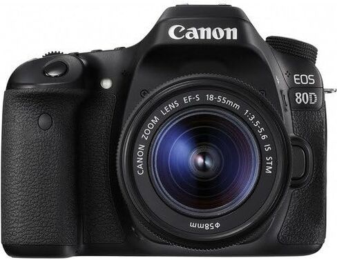 Canon EOS 80D DSLR Camera with 18-55mm Lens (International Model) (1263C005) - Starter Bundle in Saudi Arabia