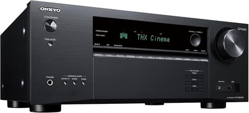 نظام المسرح المنزلي Klipsch Reference Premiere RP-5000F II باللون الأبنوسي 5.1 مع مكبرات صوت 5.25 بوصة، وصوت Dolby Atmos الغامر مع جهاز استقبال Onkyo TX-NR6100 7.2 قناة AV in Saudi Arabia