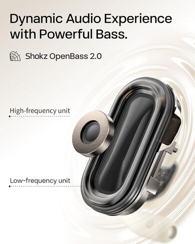SHOKZ OpenFit 2 Open-Ear Headphones,True Wireless Bluetooth Earphones with Microphone,Earhook Earbuds with 48 Hours of Playtime,Fast Charging,IP55 Water-Resistant,with Carrying Bag,Black,Bluetooth5.4 in Saudi Arabia