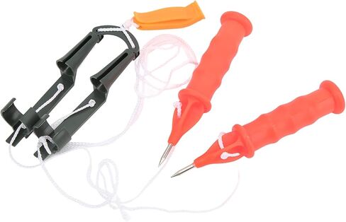 Ice Pick Safety Kit with Emergency Whistle, 2-Piece Set, Black Rope Handle, Stainless Steel in Saudi Arabia