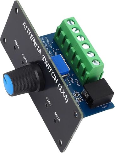 Dpofirs 4-Way Coaxial Remote Antenna Switch, 1.8MHz-60MHz 500W Pep with SO-239 Connector, Support +12V Control Voltage in Saudi Arabia