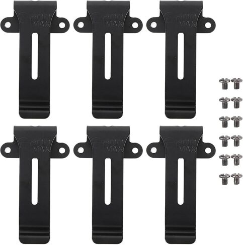 Dpofirs Radio Clip Case 6pcs Radio Clip for Linton LT-6100 Radio Adjustment Metal Design with Screws and Washers in Saudi Arabia
