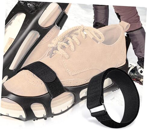 BESPORTBLE Climbing Ice Grippers Straps Anti-Slip Shoes Grippers Portable Outdoor Supply for Winter in Saudi Arabia