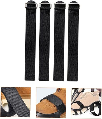NOLITOY Non-Slip Cable Ties Shoe Sole Non Shoes Trouser Hooks Elastic Shoe Laces Belt Boots Climbing Shoes in Saudi Arabia