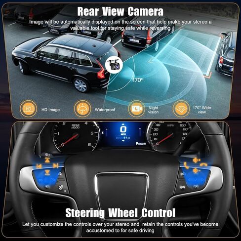 10.2 Inch QLED Carplay Screen for Chevrolet Silverado & GMC Sierra 2014-2018(Without Bo-seSystem),Android 13 Silverado Radio Stereo Support Wireless Carplay &Android Auto,Bluetooth&GPS,FM Radio in Saudi Arabia