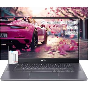 ايسر لابتوب كروم بوك 315 2022 بشاشة لمس 15.6 انش FHD 1080P IPS ومعالج انتل سيليرون N4020 (حتى 2.8 جيجاهرتز) 4GB RAM 64GB eMMC كاميرا ويب بلوتوث USB نوع C كروم او اس + ملحق تيتاك in Saudi Arabia