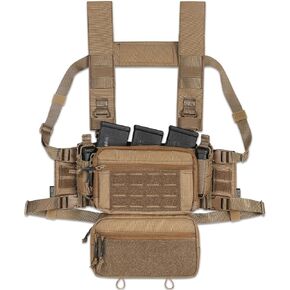ايس تاك S.O.P. جهاز الصدر التكتيكي مع 5.56/7.62 وحاملات حقائب مجلة المسدس، وحقائب الجناح والمول المتدلية in Kuwait