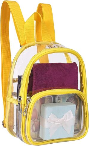USPECLARE Clear Mini Backpack Stadium Approved for Little Boys & Girls, Transparent Backpack for Concert, Festival, Sport Events in Kuwait