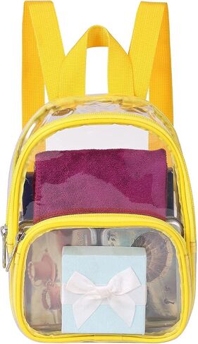 USPECLARE Clear Mini Backpack Stadium Approved for Little Boys & Girls, Transparent Backpack for Concert, Festival, Sport Events in Kuwait