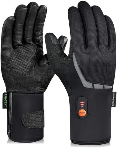 قفازات ساخنة للرجال والنساء، قفازات عمل ساخنة مقاومة للماء قابلة لإعادة الشحن مع تخفيف التهاب المفاصل رينود للقيادة على الجليد والمشي لمسافات طويلة in Kuwait