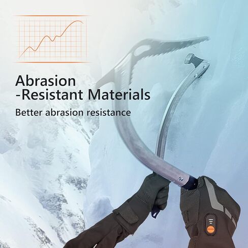 قفازات ساخنة للرجال والنساء، قفازات عمل ساخنة مقاومة للماء قابلة لإعادة الشحن مع تخفيف التهاب المفاصل رينود للقيادة على الجليد والمشي لمسافات طويلة in Kuwait