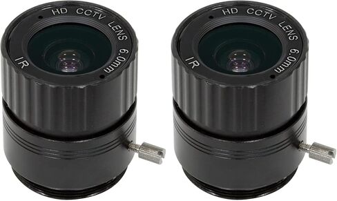 Arducam Lens for Raspberry Pi HQ Camera, Wide Angle CS-Mount Lens, 6mm Focal Length with Manual Focus in Saudi Arabia