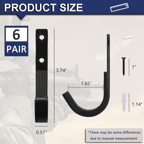 Gun Rack Storage Wall Mount Rifles Shotgun Hooks Horizontal Metal Hangers for Storing Shotguns Rifles Archery Bow Heavy Duty Steel in Kuwait
