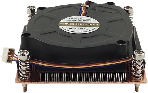 LGA1200 LGA1150 LGA1151 1U Active Heatsink CPU Cooler 75x75MM Hole Spacing TDP 180W with 8015MM Fans Vapor Chamber VC Base in Saudi Arabia