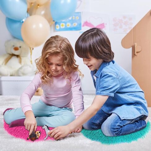 30 Pcs Kids Crazy Carpet Circle Seats 16 Inch Round Floor Mat Kids Floor Cushions Soft Colorful Educational Classroom Rug for School Home Group Activity Learning Marker Playing Areas in Saudi Arabia