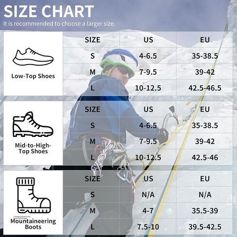 Crampons Ice Cleats for Shoes and Boots Ice Cleats Traction Snow Grips Men Women 22 Anti Slip Stainless Steel Spikes for Hiking Climbing Walking Fishing Mountaineering Jogging in Saudi Arabia