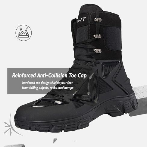 Tactical Boots Durable for Men: Military Work Boots Breathable for Outdoor in Saudi Arabia