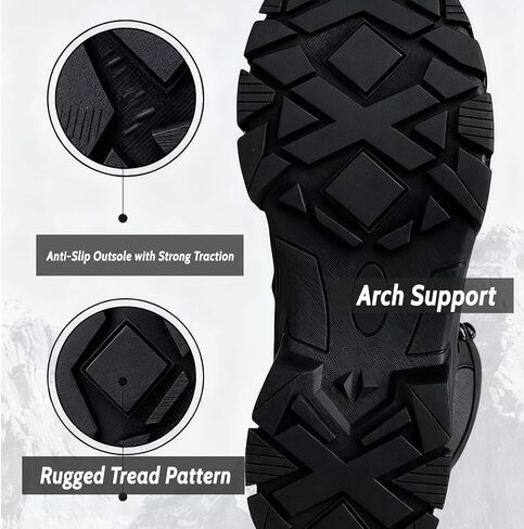 Tactical Boots Durable for Men: Military Work Boots Breathable for Outdoor in Saudi Arabia