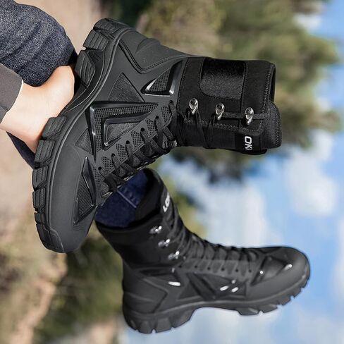 Tactical Boots Durable for Men: Military Work Boots Breathable for Outdoor in Saudi Arabia