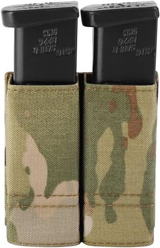 KRYDEX Single/Double Pistol Mag Pouch, Nylon Magazine Pouch 9mm with Quick Release Magazine Pouch Insert in Saudi Arabia