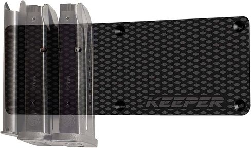 حامل ذخيرة مغناطيسي من Keeper MG لمجلات ومشابك الأسلحة، وتنظيم التركيب في مسدسك الآمن، وخزانة الخزانة، والقبو، وملحقات تخزين الذخيرة النهائية للمسدس، وأكواب Oistol والبنادق، أسود in Kuwait