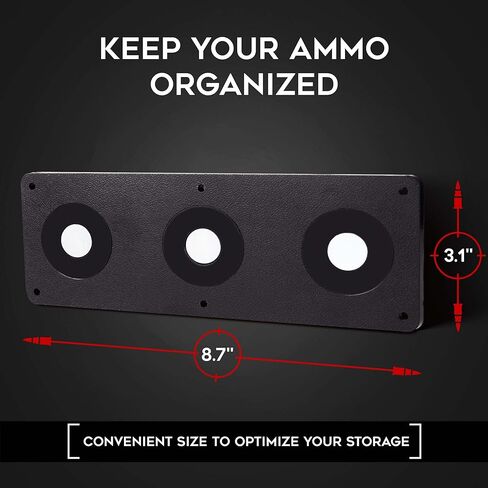 حامل ذخيرة مغناطيسي من Keeper MG لمجلات ومشابك الأسلحة، وتنظيم التركيب في مسدسك الآمن، وخزانة الخزانة، والقبو، وملحقات تخزين الذخيرة النهائية للمسدس، وأكواب Oistol والبنادق، أسود in Kuwait
