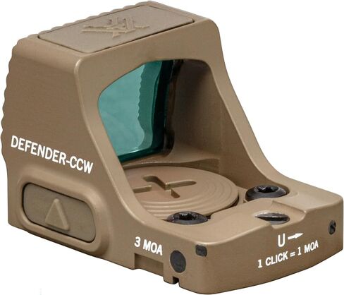 Vortex Optics Defender-CCW Micro Red Dot Sights - تنشيط الحركة مع الإغلاق التلقائي، بصمة درع RMS، تركيب سريع الرف - ضمان غير محدود وغير مشروط in Saudi Arabia