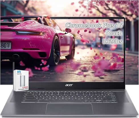Acer 2022 Chromebook 315 Laptop Computer 15.6" Full HD 1080P Touchscreen IPS Display Intel Celeron N4020 Processor (Up to 2.8GHz) 4GB RAM 64GB eMMC Webcam BT USB Type C Chrome OS + TiTac Accessory in Saudi Arabia