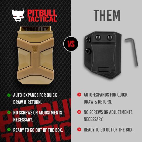 Universal Mag Carrier Gen 2, Single or Double Stack Mag Pouch, OWB or IWB Mag Holster, Ambidextrous, Mag Pouch for Belt, Fits Glock 9mm 1911 S&W Sig Sauer Beretta and More in Saudi Arabia