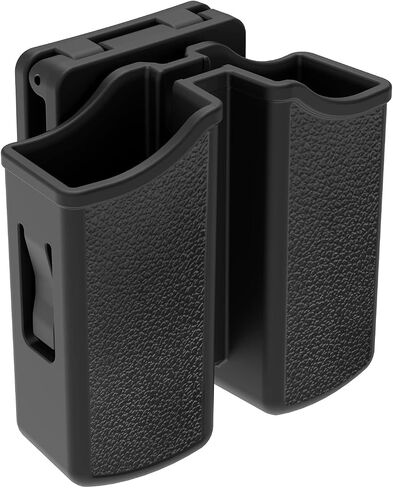 Universal Double Magazine Holder - Lightweight and Durable Double Magazine Pouch for 9mm/.40/.357/.380 Calibers, Adjustable Mag Pouch for Glock, Taurus, Beretta, Sig, H&k, Cz, S&w, Colt (Belt Clip) in Saudi Arabia