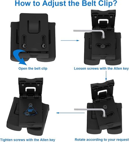 Universal Double Magazine Holder - Lightweight and Durable Double Magazine Pouch for 9mm/.40/.357/.380 Calibers, Adjustable Mag Pouch for Glock, Taurus, Beretta, Sig, H&k, Cz, S&w, Colt (Belt Clip) in Saudi Arabia