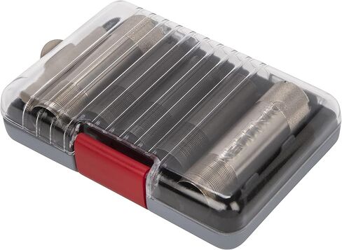 Allen Company Competitor Choke Tube Case - Holds 5 or 6 Choke Tubes, Black/Red - Clay, Trap & Skeet Shooting Accessory in Saudi Arabia