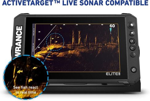 Lowrance Elite FS Fishfinder/Chartplotter, Available with and Without Transducer in Saudi Arabia
