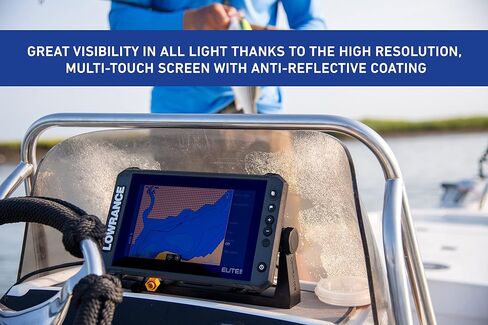 Lowrance Elite FS Fishfinder/Chartplotter, Available with and Without Transducer in Saudi Arabia