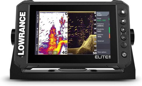 Lowrance Elite FS Fishfinder/Chartplotter, Available with and Without Transducer in Saudi Arabia