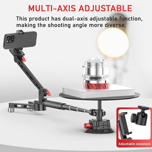 360° Rotating Photography Turntable - Professional Camera Spinner for Product Photography, Video Shooting & Picture Taking - Ideal for Photo Booths & Display in Saudi Arabia