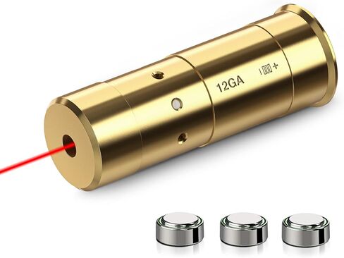 MidTen Bore Sight 12 مقياس ليزر Boresighter نقطة حمراء/خضراء مع صفر تجويف البصر بالليزر مع بطاريات إضافية in Kuwait
