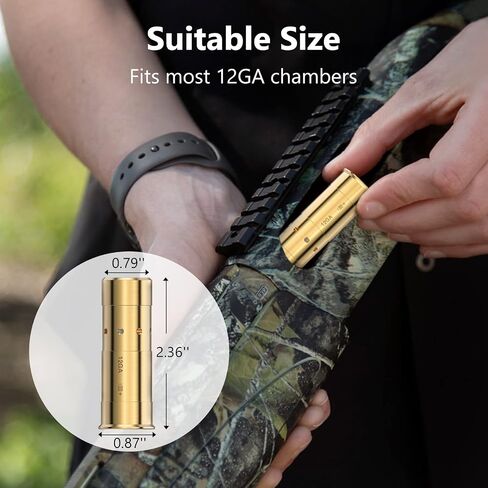 MidTen Bore Sight 12 مقياس ليزر Boresighter نقطة حمراء/خضراء مع صفر تجويف البصر بالليزر مع بطاريات إضافية in Kuwait