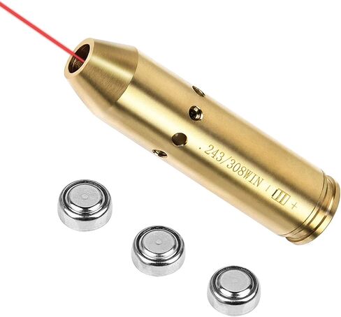 EZshoot Bore Sight for 223 5.56mm/243, 308/30-06/25-06/ .270, Red Boresight | Include Batteries, High Accuracy, for Hunting & Shooting Equipment in Saudi Arabia