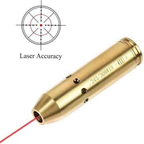 EZshoot Bore Sight for 223 5.56mm/243, 308/30-06/25-06/ .270, Red Boresight | Include Batteries, High Accuracy, for Hunting & Shooting Equipment in Saudi Arabia