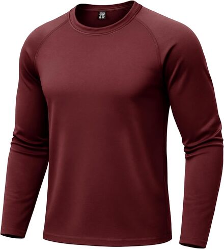 Boladeci Men's Thermal Underwear Tops Fleece Lined Base Layer Long Sleeve Shirts for Cold Weather in Saudi Arabia