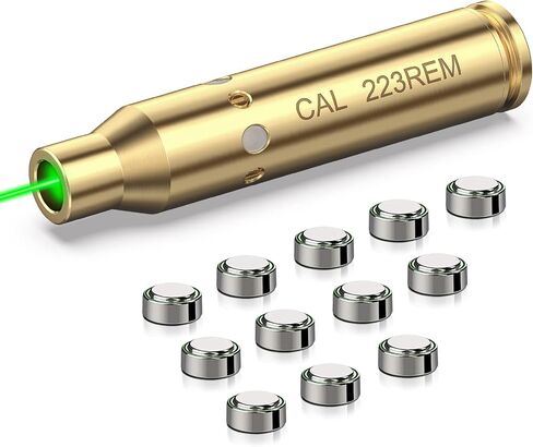 MidTen Green Laser Boresighter 223 5.56mm / 9mm / .243 308WIN ليزر Boresighter مع 4 مجموعات من البطاريات in Saudi Arabia