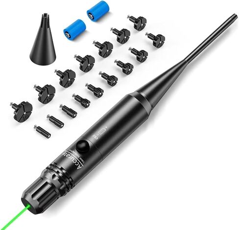 EZshoot Bore Sight Kit for .17 to 12GA Caliber Rifles Pistols Green or Red Laser Sight Boresighter with Big Button Switch in Saudi Arabia