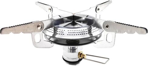 Portable Camping Stove Burner, with Butane Gas Adapter, For Camping, Backpacking, Outdoor Cooking, Outdoor Fising, Outdoor Hiking, Picnic, etc. in Saudi Arabia