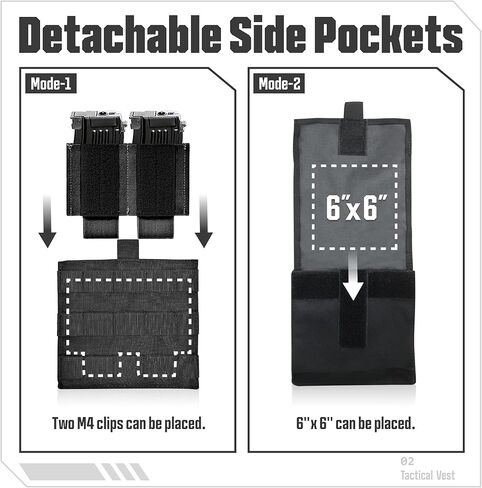 سترة GFIRE التكتيكية - سترة Airsoft خفيفة الوزن وقابلة للتنفس ثلاثية الأبعاد سريعة التحرير، معدات تكتيكية قابلة للتعديل للتدريب in Kuwait