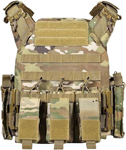 GFIRE Tactical Vest - Airsoft Lightweight Modular 3D Breathable Quick Release Vest, Adjustable Tactical Gear for Training in Saudi Arabia