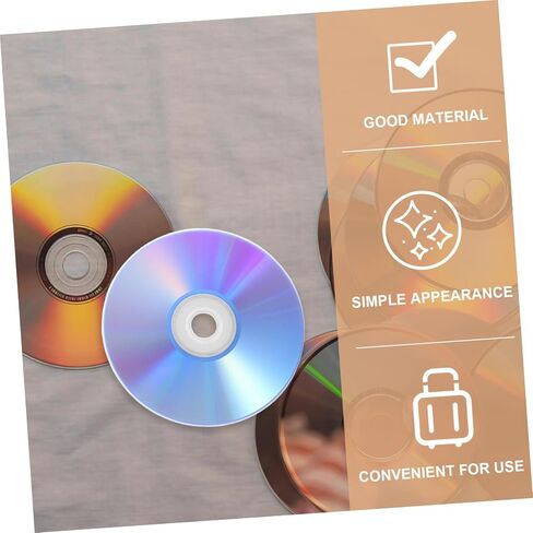 أقراص DVD DVD فارغة يمكنك صنعها بنفسك، وسائط فيديو فارغة عالية السعة للتسجيلات الصوتية للموسيقى، تتضمن صندوق تخزين للاستخدام المنزلي والمكتب، والحفاظ على البيانات الموثوقة، وسهولة الحرق in Saudi Arabia