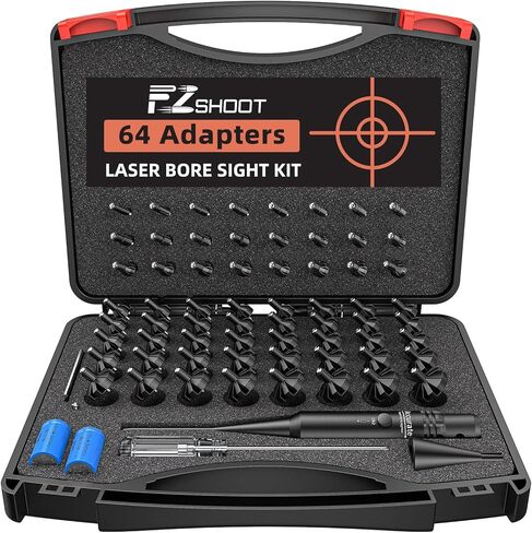 EZshoot Green/Red Bore Sight Laser with 64 Adapters Bright Laser Bore Sight Fit 0.17 to 12 GA Calibers Precise Bore Sight in Saudi Arabia