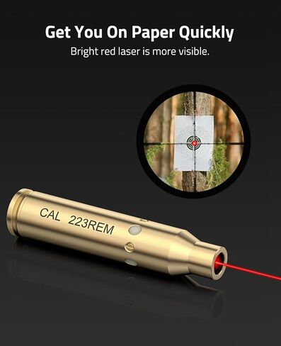 CVLIFE Bore Sight Laser لـ Cal.223/5.56MM/9MM/7.62X39MM/30-30/30-06/.243/308/.45acp عيار لنطاق النحاس مجموعة التجويف للصيد بالبطاريات (نوع غرفة محدد) in Saudi Arabia